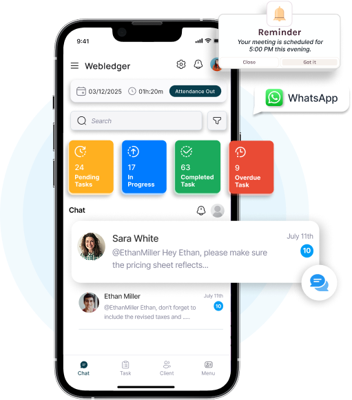 WebLedger mobile app