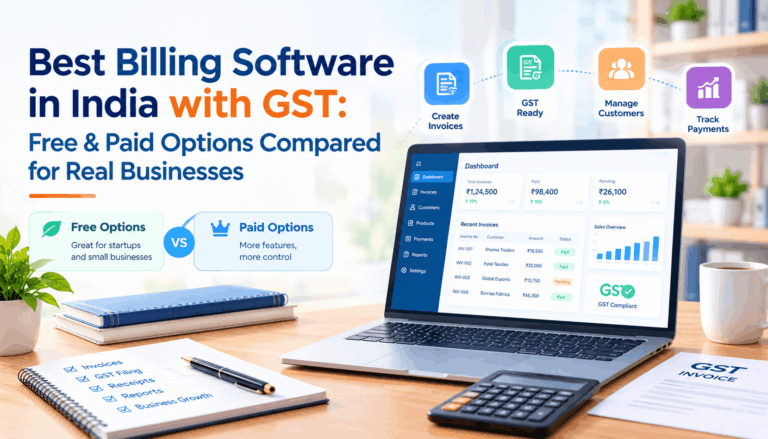 Best Billing Software in India with GST: Free & Paid Options Compared for Real Businesses