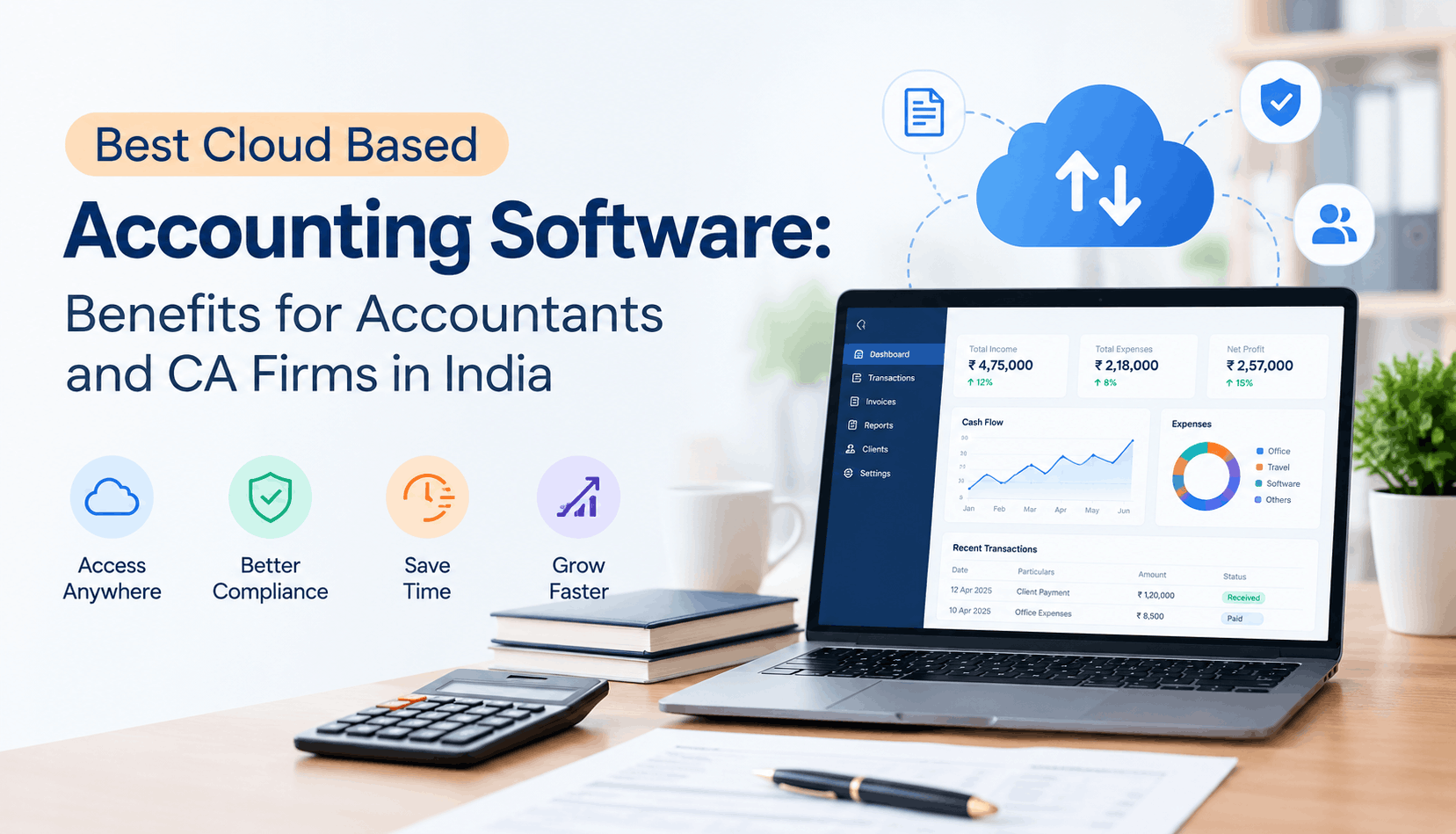 Best Cloud Based Accounting Software: Benefits for Accountants and CA Firms in India