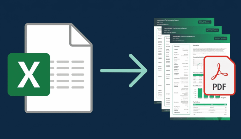 Excel or PDF Format
