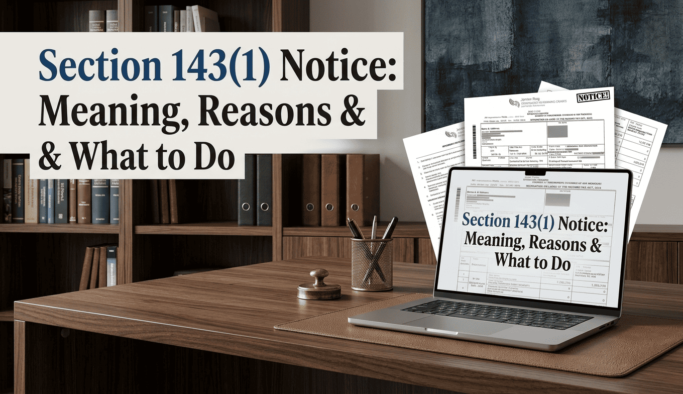 Section 143(1) Notice Explained: What It Means and What to Do