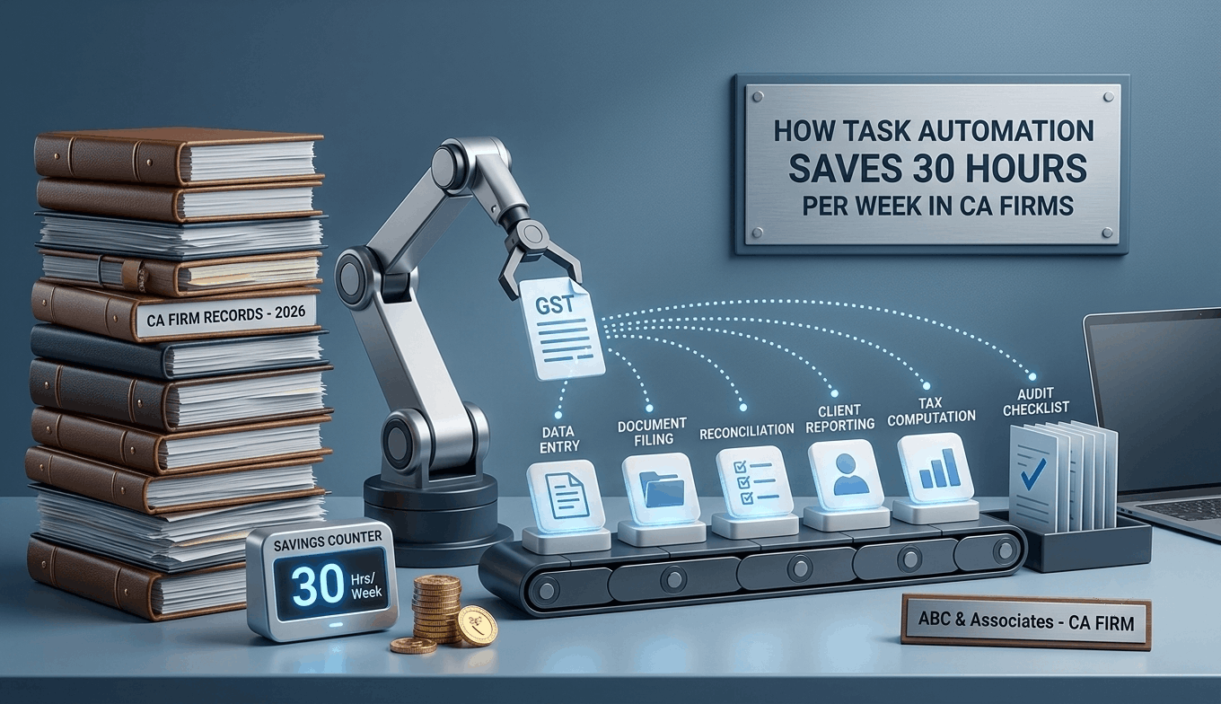 How Task Automation Can Save 30 Hours Per Week in CA Firms